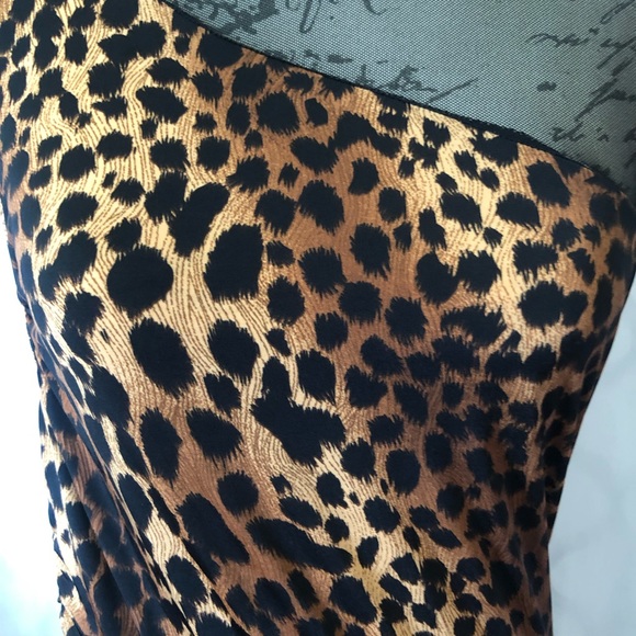 Fashion Magazine Women’s MIDI Dress Large Cheetah Print - Picture 4 of 6